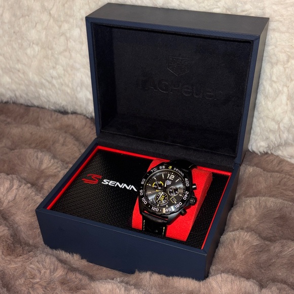 TAG Heuer Senna Edition Black and Gold Watch